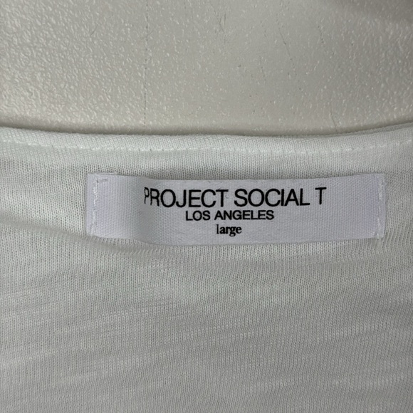 Project Social T Women's Large Danni Seamless Square Neck Long Sleeve Blouse - Picture 3 of 6